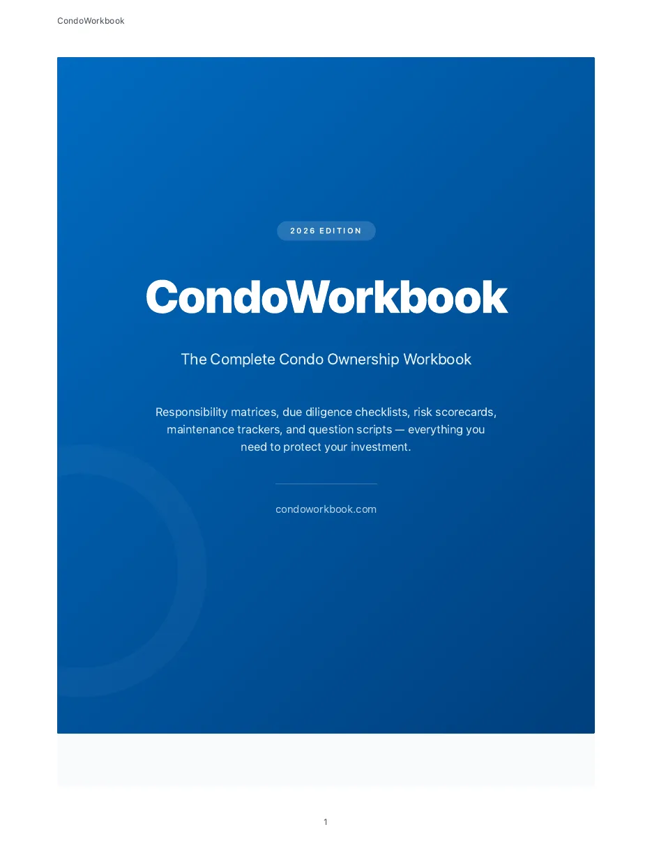 CondoWorkbook cover